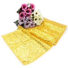Load image into Gallery viewer, 1pcs 30x275cm 30x180cm Gold Rose Gold  Sequin Table Runner for Party Table Cloth Weddings Decoration Table Runners for Home
